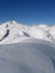 Pizzo Giezza e cresta verso il Monte Rondo dalla cima