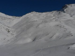 La cima delle rossette dalla strada per il colle dell'agnello