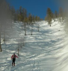 Tratto mediano della salita.