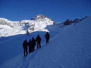 Uno sguardo al Pic de Rochebrune ed alla luna.