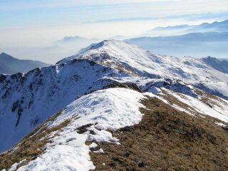 La cresta che collega la Punta Grifone con la Sbaron (in lontananza)