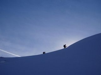 Un controluce della salita.