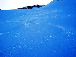 La farina della parte medio/alta con sullo sfondo la cima