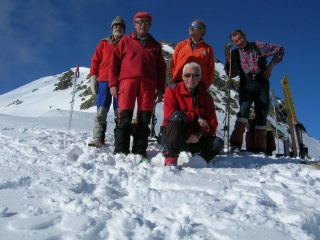 parte del gruppo sul colle