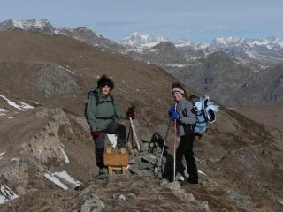 Anna e Roberta in cima a Punta Sbaron
