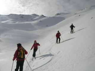Scendendo verso il rifugio Chardonnet