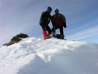 Stelvio e Davide in vetta (autoscatto) (21-1-2007)