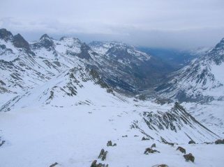 Triste panorama verso Briançon...dalla vetta