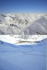 1 dalla cima verso la Francia 2 bel tratto di farina