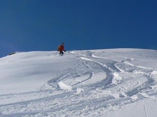 farina nella parte centrale della discesa