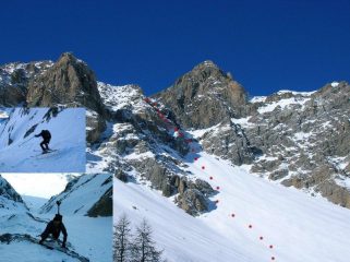 il panestrel e due momenti della salita...