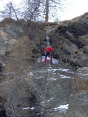 Io in doppia lungo la discesa