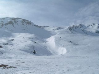 la parte superiore dell'itinerario