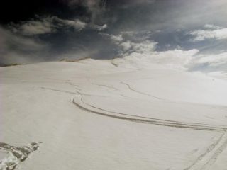 innevamento parte finale, da quota 2300 circa.