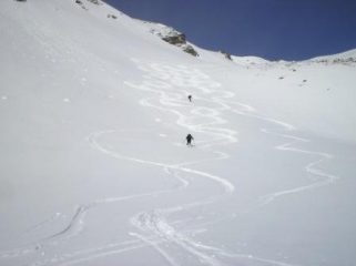 i primi pendii di discesa