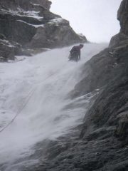 caduta di neve sul IV tiro