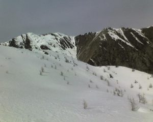  Dal colle guardando i pendii vergini....ma ahimè crostosi....