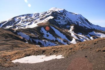 il Monte Cusna (versante NO) con la cresta di salita (4-3-2007)