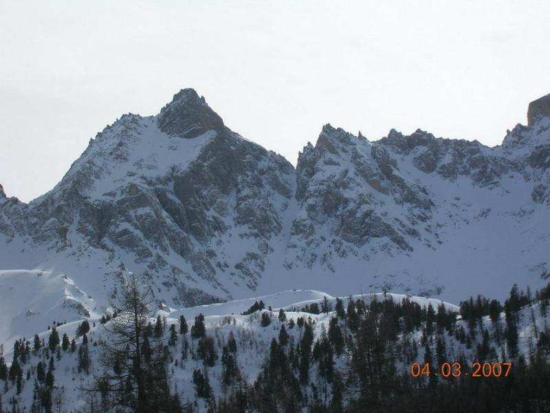 il canale visto dal punto in cui termina la corsa della seggiovia