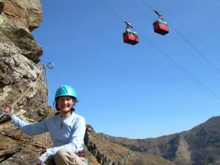 Nella parte centrale della ferrata
