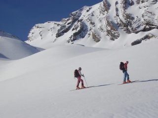 Sergio e Carlo nel vallone di salita