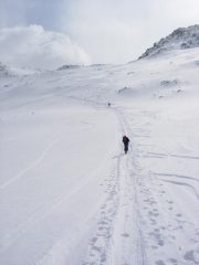 Pendii superiori, poco prima del peggioramento meteo