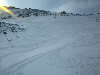 pendio finale ottima neve !!