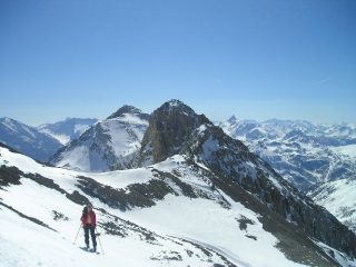 Chaberton visto dalla vetta della Rochers Charniers