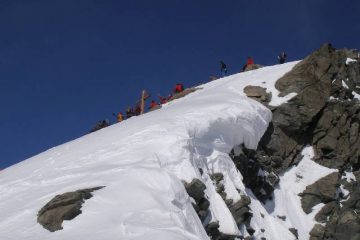 ultimi metri prima della vetta