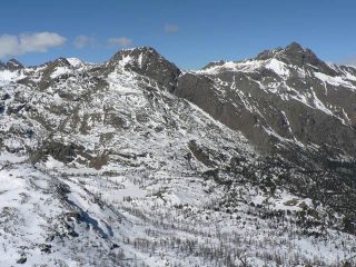 Vista verso il Mont Avic