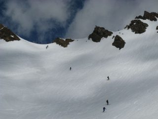 il primo pendio sotto il colle... molto bello!
