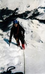 All'inizio della cresta finale, dopo il 2° salto