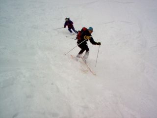 il guru e Fede scatenati sulla combe à Marion