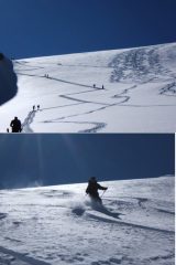 pendii superiori, sopra i 3100 - Davide in polvere