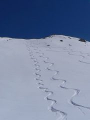splendidi pendii poco sotto la cima