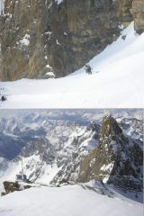 1 Cabana e Super nell'ultimo tratto 2 dalla cima panorama immenso