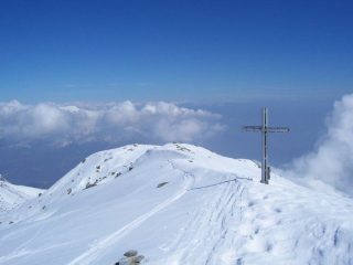 La cresta nord, dalla vetta.