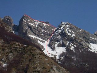 L'itinerario di salita