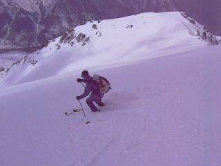 pendio finale appena sopra il colle