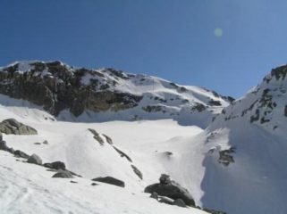 il versante sud del pizzo suretta