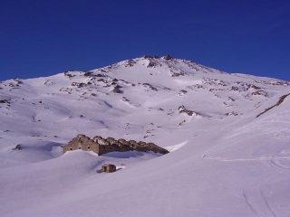 la cima con la parte superiore del percorso