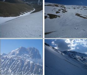 1)canale Sud 2)canale Nord 3)Gran Sasso 4)Scindarella