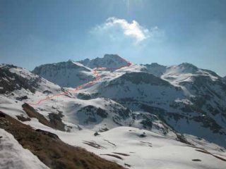 Dal col des fontaines il tratto finale verso la vetta della Becca di Nana