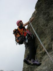 immagine di arrampicata sul quinto tiro