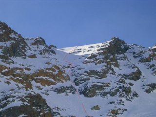 La salita al Pizzo Cassandra lungo la nord ovest