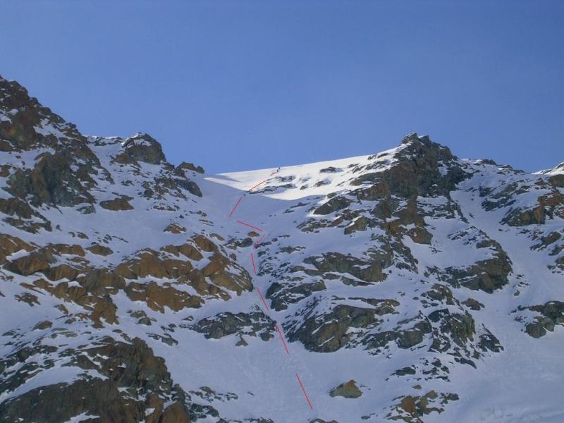 La salita al Pizzo Cassandra lungo la nord ovest