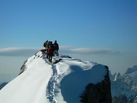 in vetta alla Meje Orientale  3891 m