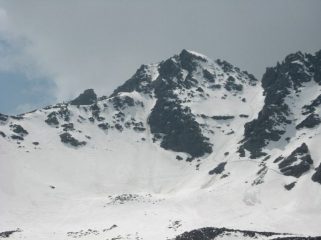 Il Gran Roc ed il canale di accesso alla cima