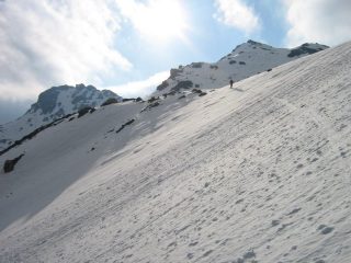 Gli ultimi pendii prima della vetta