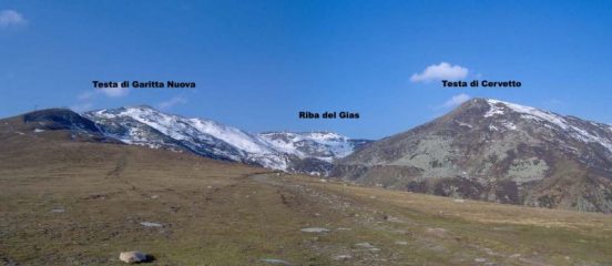 Le tre vette dal piano dopo l'arrivo della seggiovia
